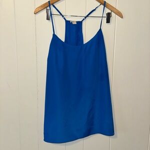 J CREW Cobalt silk tank top